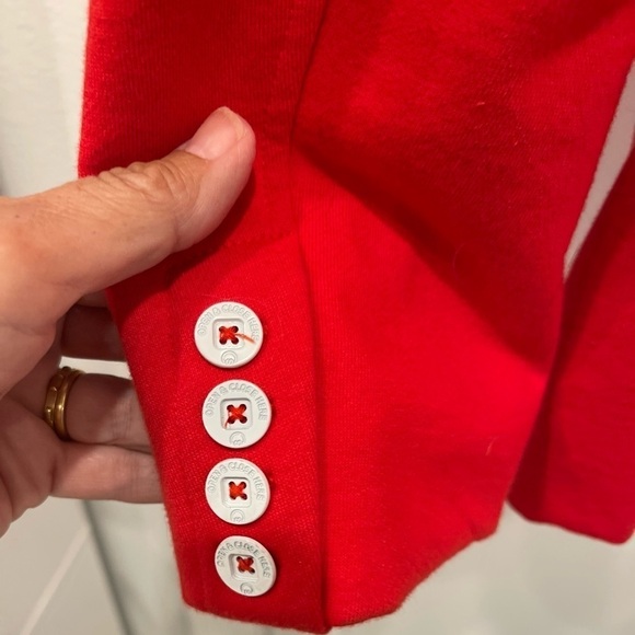 Soho Collection Red Cotton Blend Blazer.Size 48=M - Picture 12 of 16